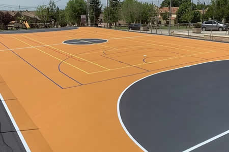 Pavimento deportivo de fútbol sala